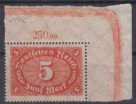 194 - Deutsches Reich Infla Nr. 194 c POR 