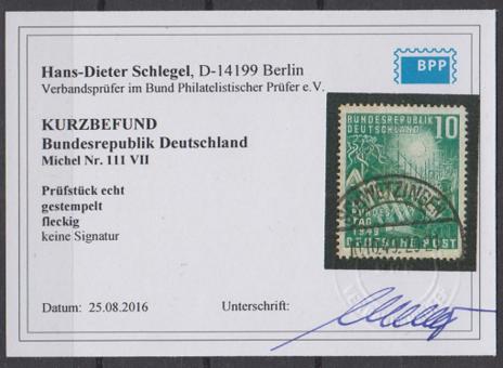 0111 - Bund Bundestag Nr. 111 VII 
