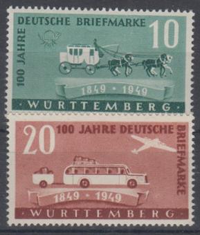 49 - Französische Zone Württemberg Nr. 49 + 50 