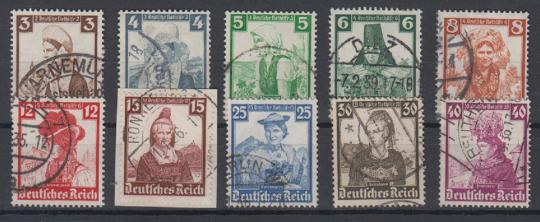 588 - Deutsches Reich Nothilfe Trachten Nr. 588- 597 