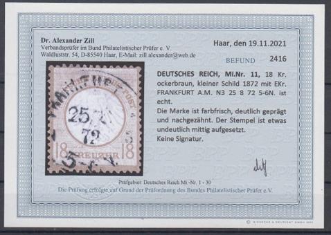 11 - Deutsches Reich Brustschile Nr. 11 