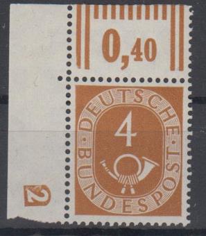 0124 - Bund Posthorn Nr. 124 DZ 2 