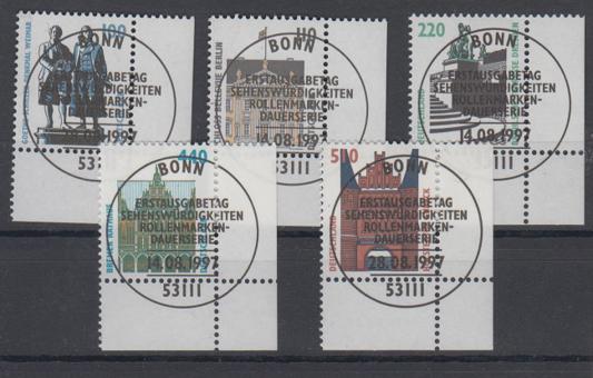 1934 - Bund Sehenswürdigkeiten Nr. 1934 - 1938 EUR 