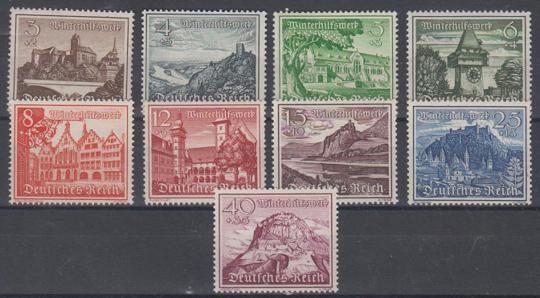 730 - Deutsches Reich Nr. 730 - 738 