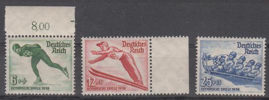 600 - Deutsches Reich Nr. 600 - 602 X 