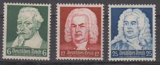 573 - Deutsches Reich Nr. 573 - 575 