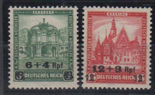 463 - Deutsches Reich Nothilfe Nr. 463 + 464 