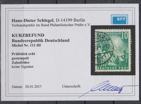 0111 - Bund Bundestag Nr. 111 III 