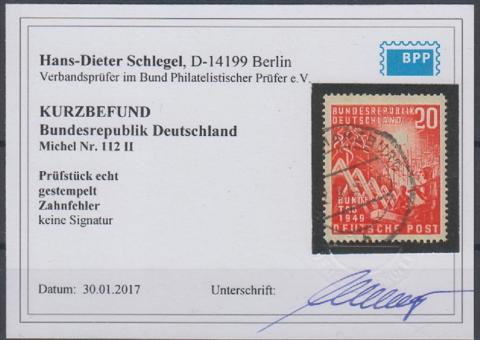 0112 - Bund Bundestag Nr. 112 II 