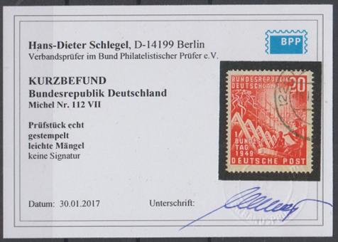 0112 - Bund Bundestag Nr. 112 VII 