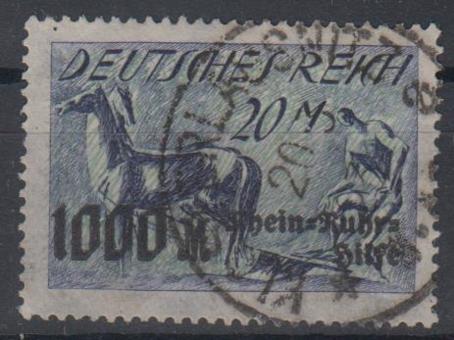 260 - deutsches Reich Infla Rhein-Ruhr-Hilfe Nr. 260 
