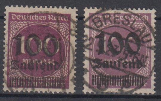 289 - Deutsches Reich Infla Nr. 289 a 