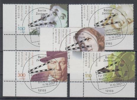 2218 - Bund Wohlfahrt 2001 Nr. 2218 A - 2222 A 