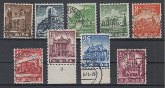 751 - Deutsches Reich WHW Nr. 751 - 759 