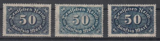 246 - Deutsches Reich Infla Nr. 246 a - c 