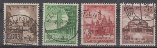 665 - Deutsches Reich Nr. 665 - 668 