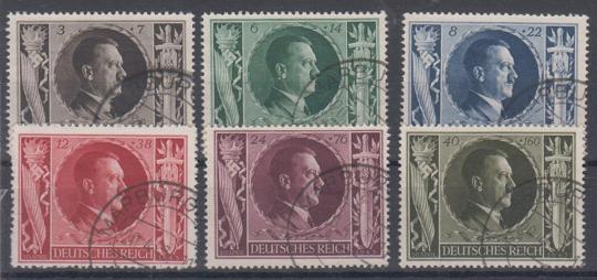 844 - Deutsches Reich Nr. 844 - 849 