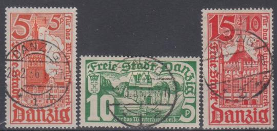 256 - Danzig Nr. 256 - 258 