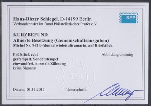 962 - Alliierte Besetzung Nr. 962 b 
