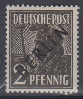 001 - Berlin Schwarzaufdruck Nr. 1 