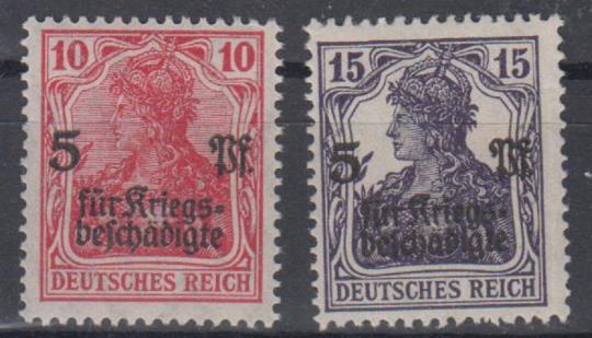 105 - Deutsches Reich Infla Nr. 105 c + 106 a 
