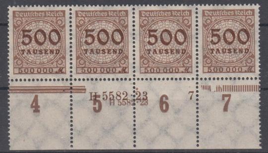 313 - Deutsches Reich Infla Nr. 313 A P HAN 