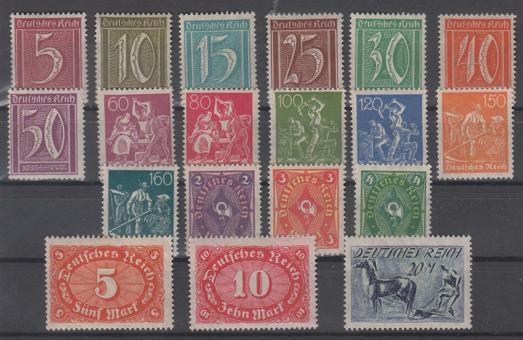 158 - Deutsches Reich Infla Nr. 158 - 176 