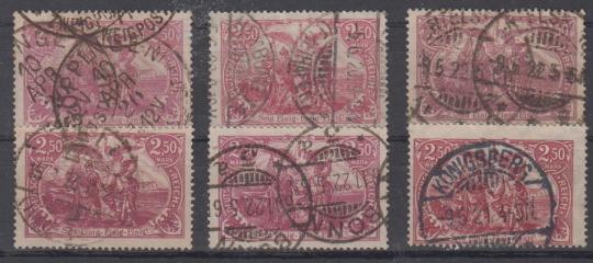 115 - Deutsches Reich Infla Nr. 115 a - f 