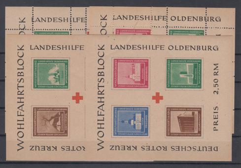001 - Lokalausgaben Oldenburg Block I + II A + B 
