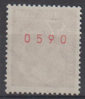 0186 - Bund Nr. 186 y R (rote Zählnummer) 