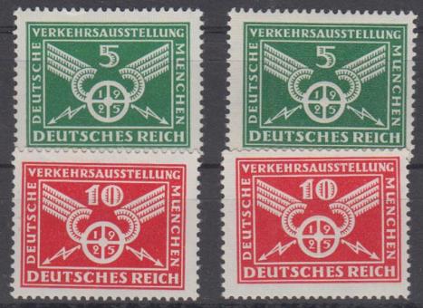 370 - Deutsches Reich Weimar Nr. 370 + 371 x + y 
