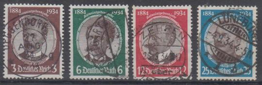 540 - Deutsches Reich Kolonialforscher Nr. 540 - 543 