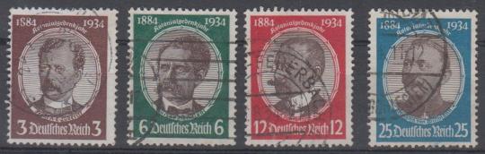 540 - Deutsches Reich Kolonialforscher Nr. 540 - 543 