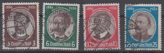 540 - Deutsches Reich Kolonialforscher Nr. 540 - 543 