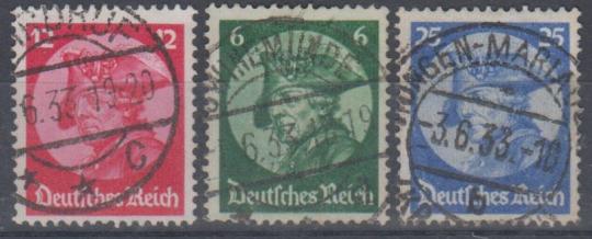 479 - Deutsches Reich Nr. 479 - 481 