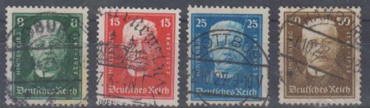 403 - Deutsches Reich Nothilfe Nr. 403 - 406 