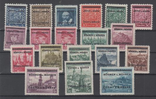 001 - Böhmen & Mähren Nr. 1 - 19 
