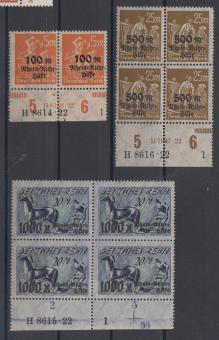 258 - Deutsches Reich Infla Nr. 258 - 260 HAN 