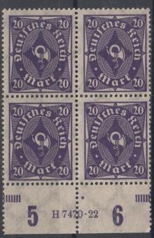 230 - Deutsches Reich Infla Nr. 230 HAN H 7470.22 