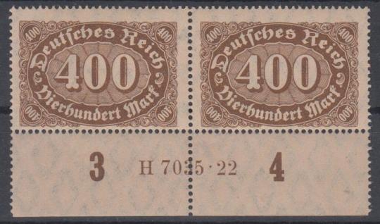 222 - Deutsches Reich Infla Nr. 222 HAN H 7035.22 