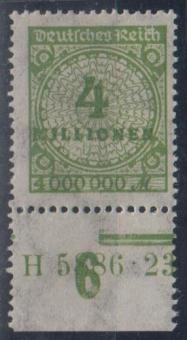 316 - Deutsches Reich Infla Nr. 316 AP HAN H 5886.22. 
