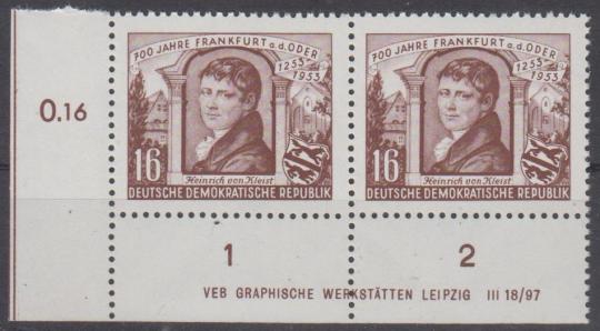 358 - DDR Nr. 358 DV 