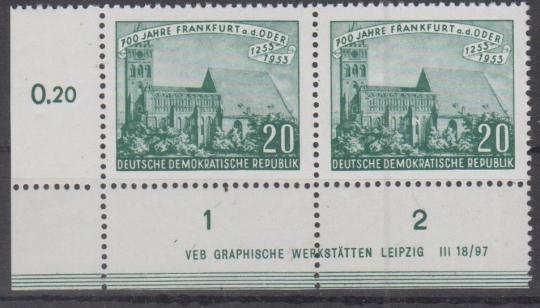 359 - DDR Nr. 359 DV 