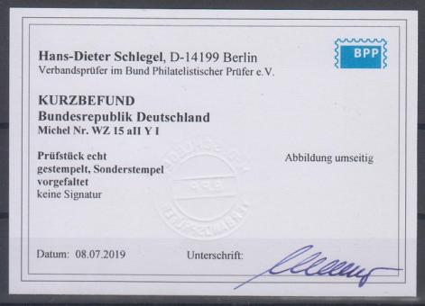 0183 - Bund Heuß WZ 15 a II YI 