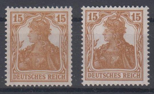 100 - Deutsches Reich Infla Nr. 100 a + b 
