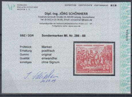 286 - DDR DCF Nr. 286 - 288 