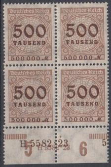 313 - Deutsches Reich Infla Nr. 313 HAN H 5582.23 