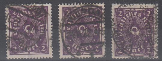 224 - Deutsches Reich Infla Nr. 224 a, aa, b 