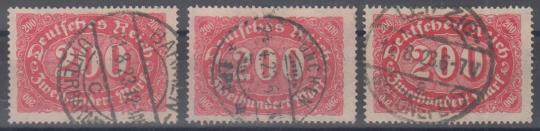 248 - Deutsches Reich Infla Nr. 248 a, aa, b 