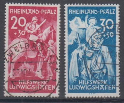 30 - Französische Zone Rheinland-Pfalz Nr. 30 + 31 